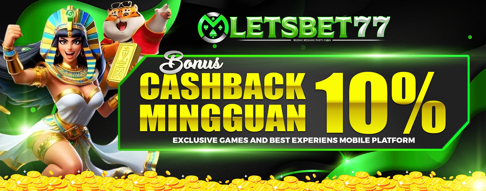 Bonus Cashback Mingguan 10%